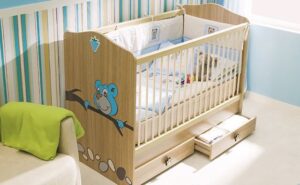 ahşap bebek beşik modeli